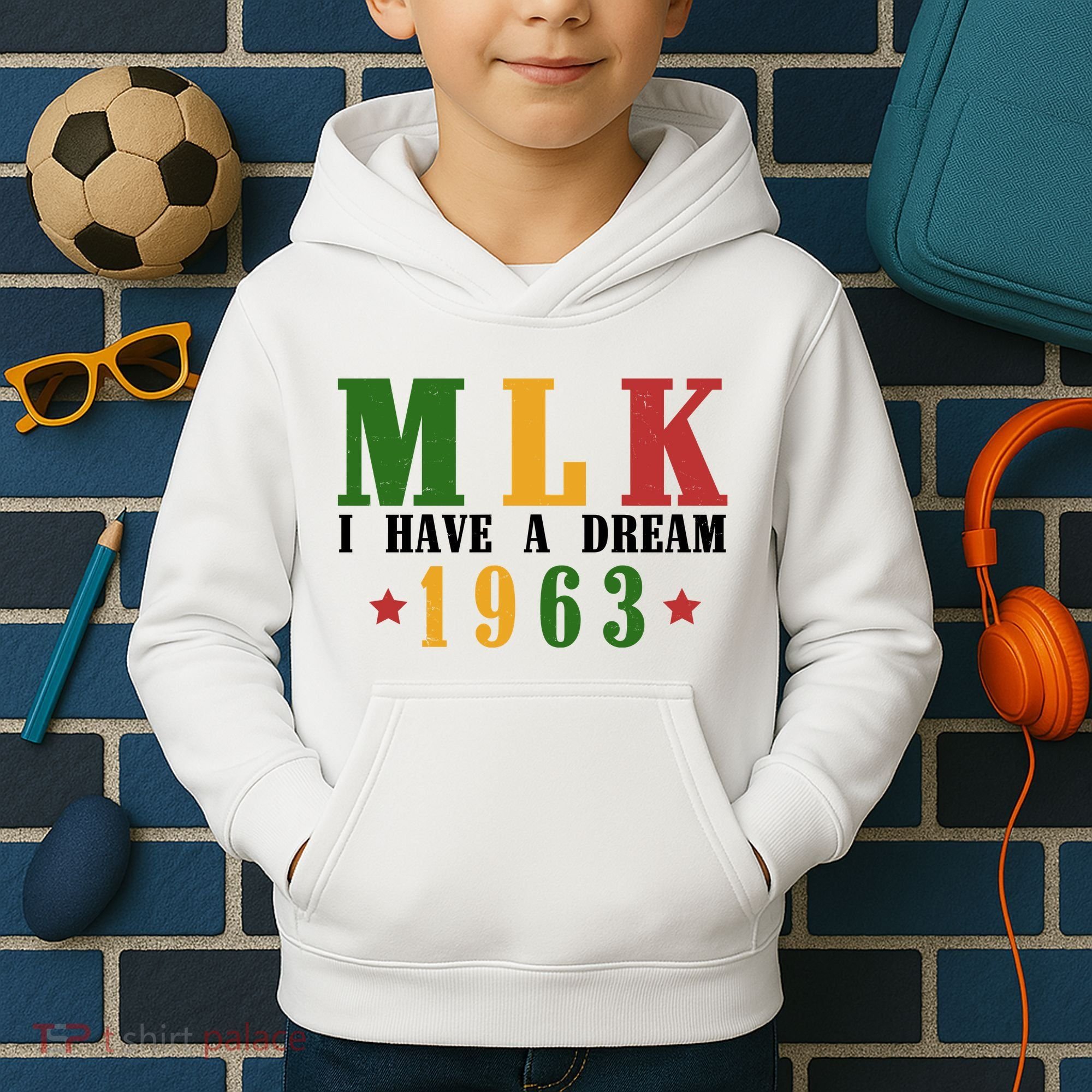 I Have A Dream Mlk Day 1963 Kids Hoodie