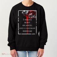 I Hold A Beast An Angel And A Madman Inside Me Women's Sweatshirt thumb 0