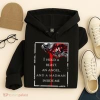 I Hold A Beast An Angel And A Madman Inside Me Hoodie thumb 4