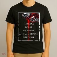 I Hold A Beast An Angel And A Madman Inside Me T-Shirt thumb 3