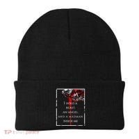 I Hold A Beast An Angel And A Madman Inside Me Beanie thumb 0