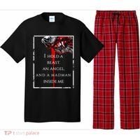 I Hold A Beast An Angel And A Madman Inside Me Pajama Set thumb 0