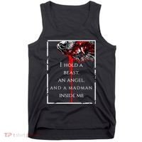 I Hold A Beast An Angel And A Madman Inside Me Tank Top thumb 0