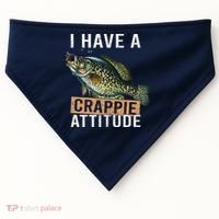 I Have A Crappie Attitude Fishing USA-Made Doggie Bandana thumb 0