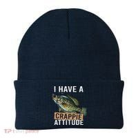 I Have A Crappie Attitude Fishing Beanie thumb 0