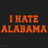 I Hate Alabama Orange And Blue Sports Fan Tailgating Women's Sweatshirt thumb 2