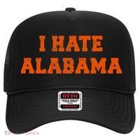 I Hate Alabama Orange And Blue Sports Fan Tailgating Hat thumb 0