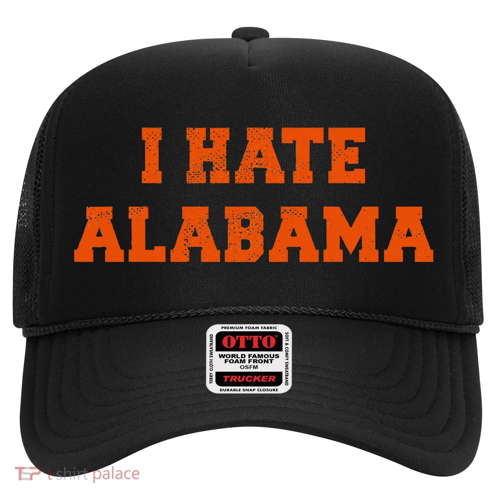I Hate Alabama Orange And Blue Sports Fan Tailgating Hat