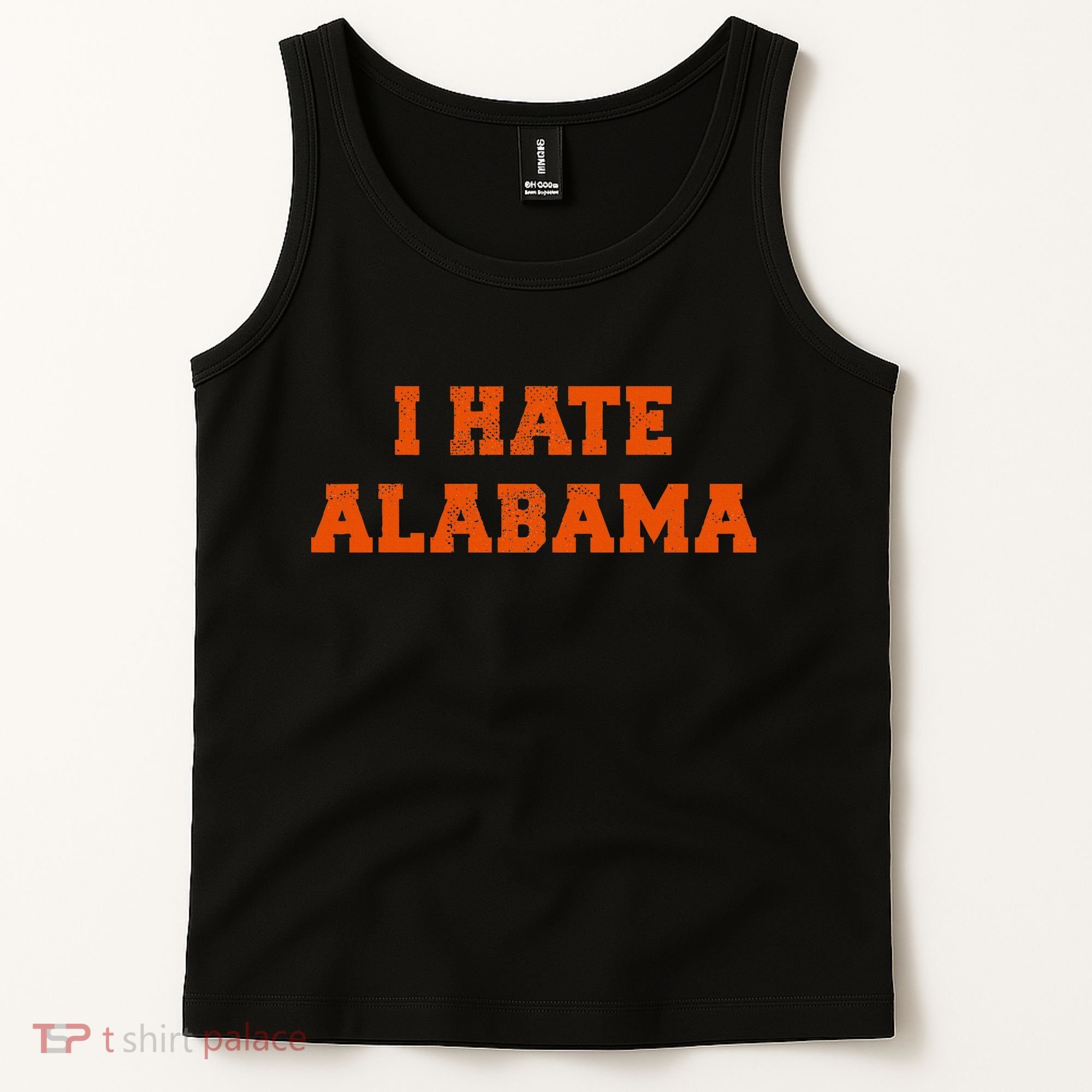 I Hate Alabama Orange And Blue Sports Fan Tailgating Tank Top
