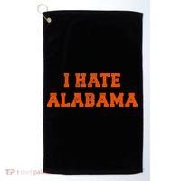 I Hate Alabama Orange And Blue Sports Fan Tailgating Golf Towel thumb 0