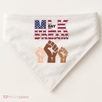 I Have A Dream Mlk Day Fist Up USA-Made Doggie Bandana thumb 0