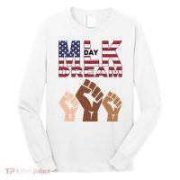 I Have A Dream Mlk Day Fist Up Long Sleeve Shirt thumb 0