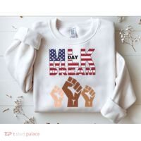 I Have A Dream Mlk Day Fist Up Sweatshirt thumb 2
