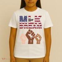 I Have A Dream Mlk Day Fist Up T-Shirt thumb 4