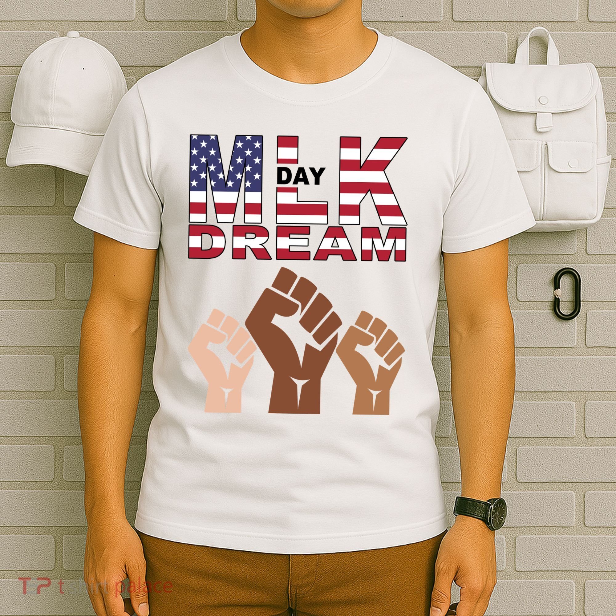 I Have A Dream Mlk Day Fist Up T-Shirt