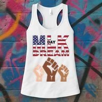 I Have A Dream Mlk Day Fist Up Women's Tank Top thumb 3
