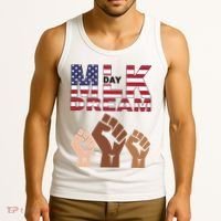 I Have A Dream Mlk Day Fist Up Tank Top thumb 3