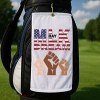 I Have A Dream Mlk Day Fist Up Golf Towel thumb 2