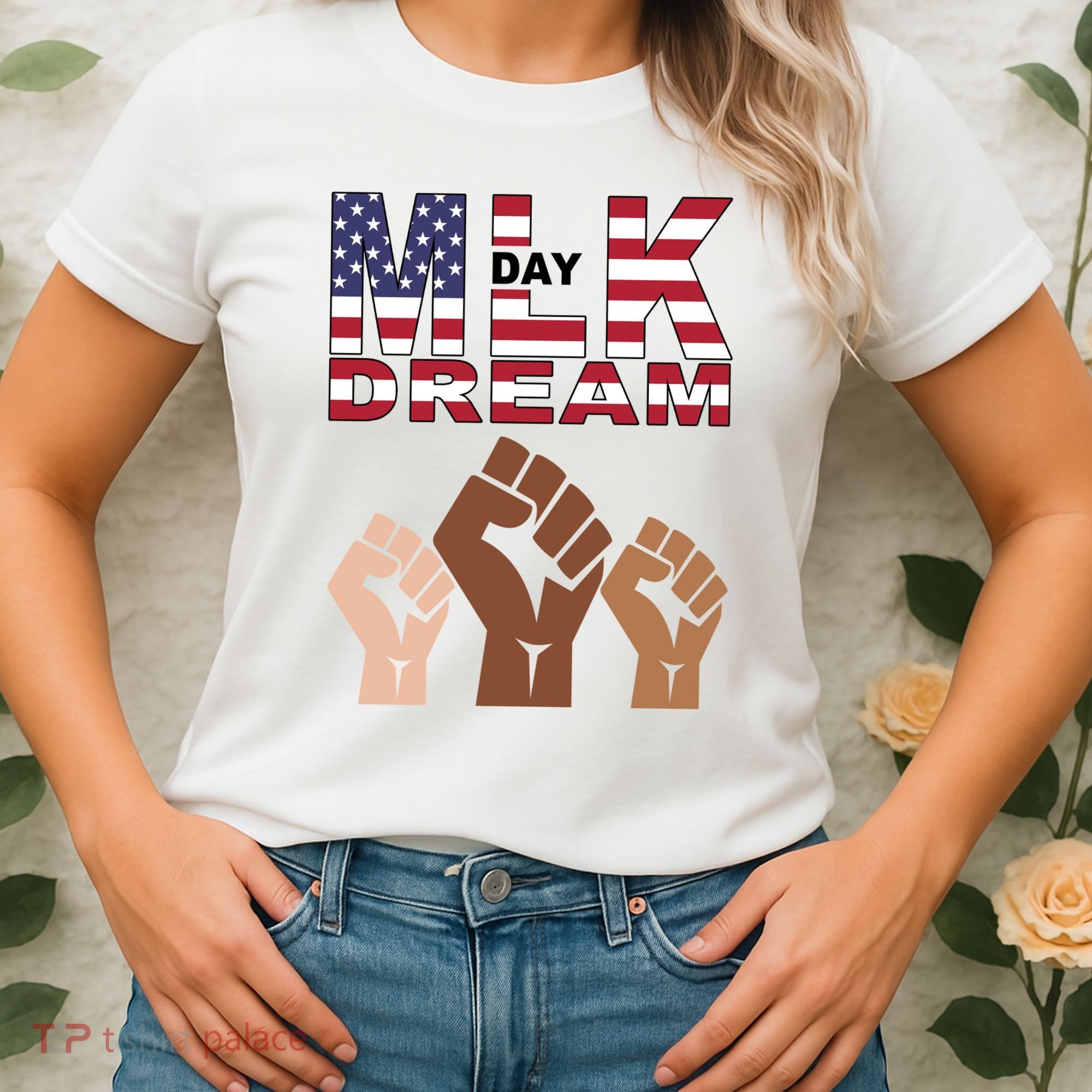 I Have A Dream Mlk Day Fist Up Women's T-Shirt