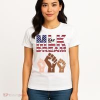 I Have A Dream Mlk Day Fist Up Women's T-Shirt thumb 4