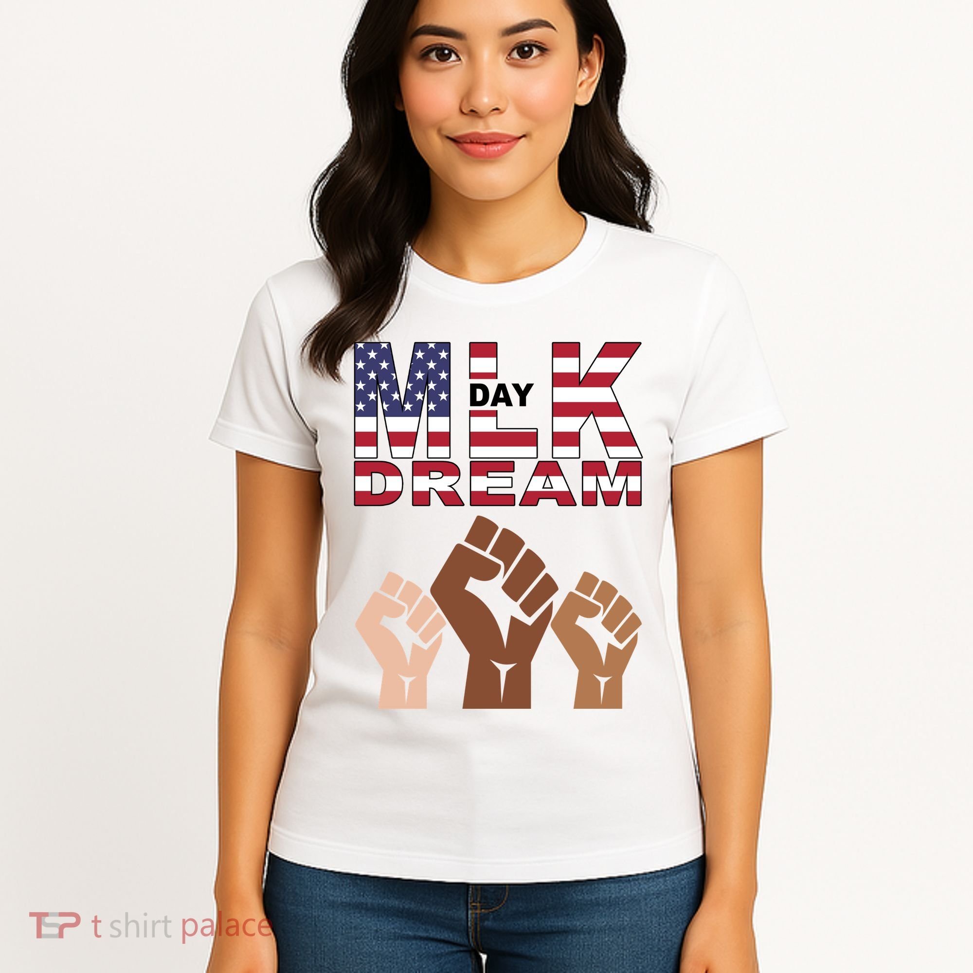 I Have A Dream Mlk Day Fist Up Women's T-Shirt