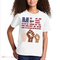 I Have A Dream Mlk Day Fist Up Kids T-Shirt thumb 2