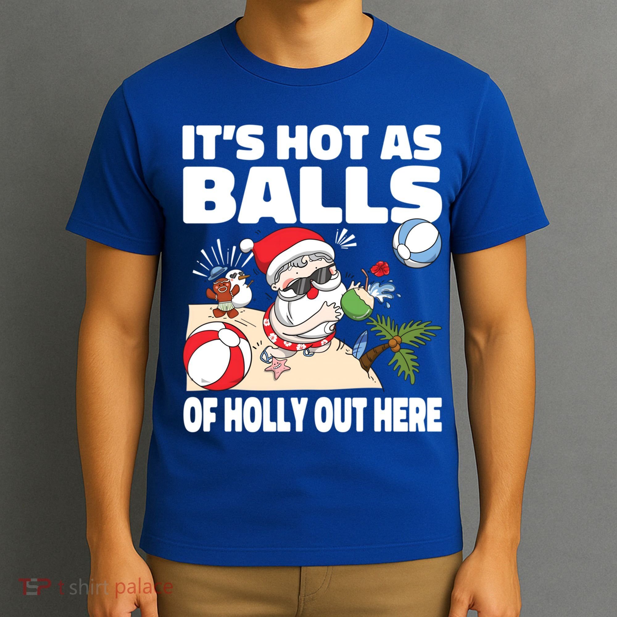 It’s Hot As Balls Of Holly Out Here Christmas In July Gift T-Shirt