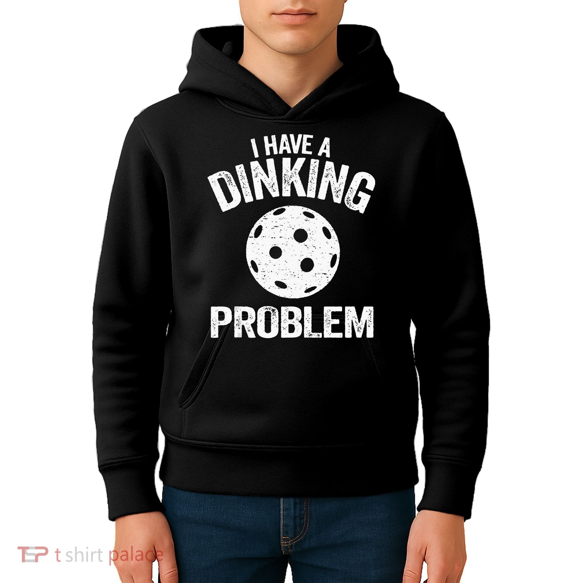 I Have A Dinking Problem Pickle Ball Jokes Funny Pickleball Kids Hoodie