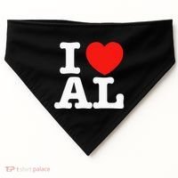 I Heart Alabama Love USA-Made Doggie Bandana thumb 0