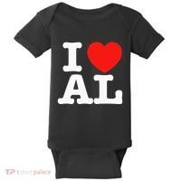I Heart Alabama Love Baby Bodysuit thumb 0
