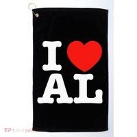 I Heart Alabama Love Golf Towel thumb 0