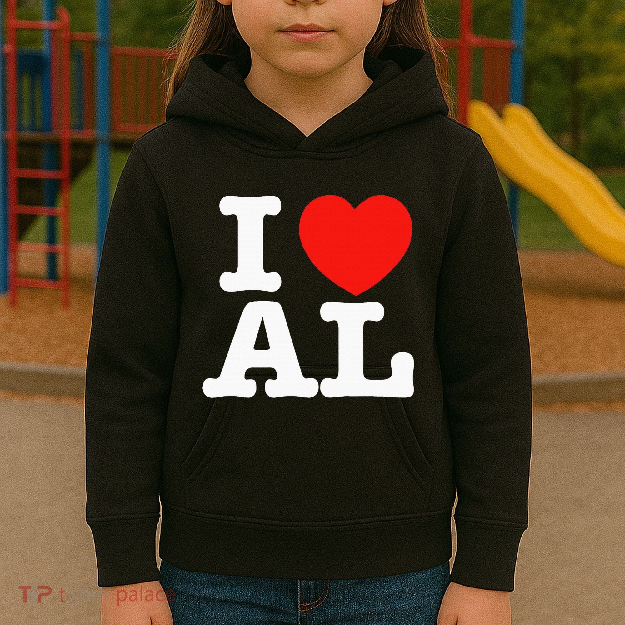 I Heart Alabama Love Kids Hoodie