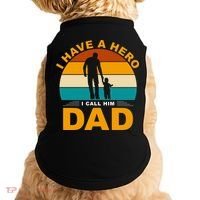 I Have A Hero I Call Him Dad Retro Sunset Doggie Tank thumb 0