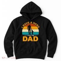 I Have A Hero I Call Him Dad Retro Sunset Hoodie thumb 0