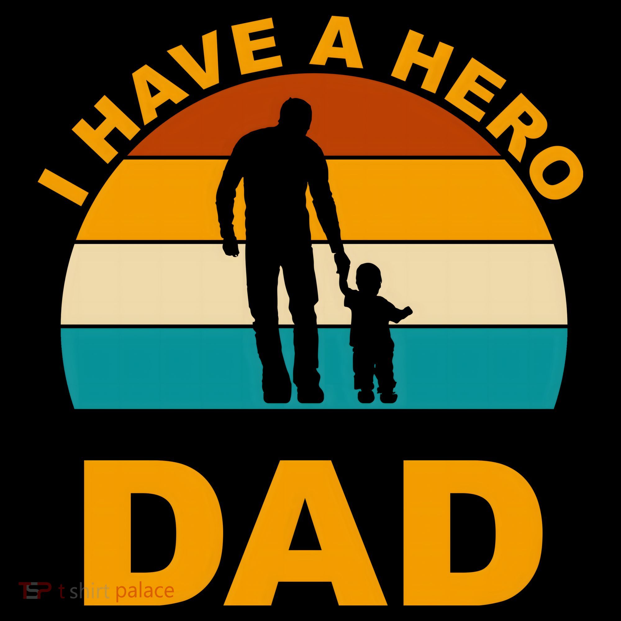 I Have A Hero I Call Him Dad Retro Sunset Coffee Mug
