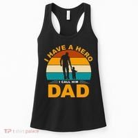 I Have A Hero I Call Him Dad Retro Sunset Women's Tank Top thumb 0