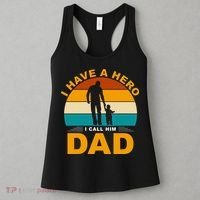 I Have A Hero I Call Him Dad Retro Sunset Women's Tank Top thumb 3