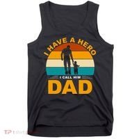 I Have A Hero I Call Him Dad Retro Sunset Tank Top thumb 0