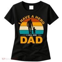 I Have A Hero I Call Him Dad Retro Sunset Women's T-Shirt thumb 0
