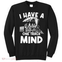 I Have A One Track Mind Trains Locomotive Engineer Sweatshirt thumb 0