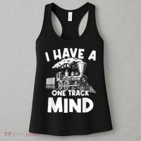 I Have A One Track Mind Trains Locomotive Engineer Women's Tank Top thumb 3