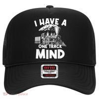 I Have A One Track Mind Trains Locomotive Engineer Hat thumb 0