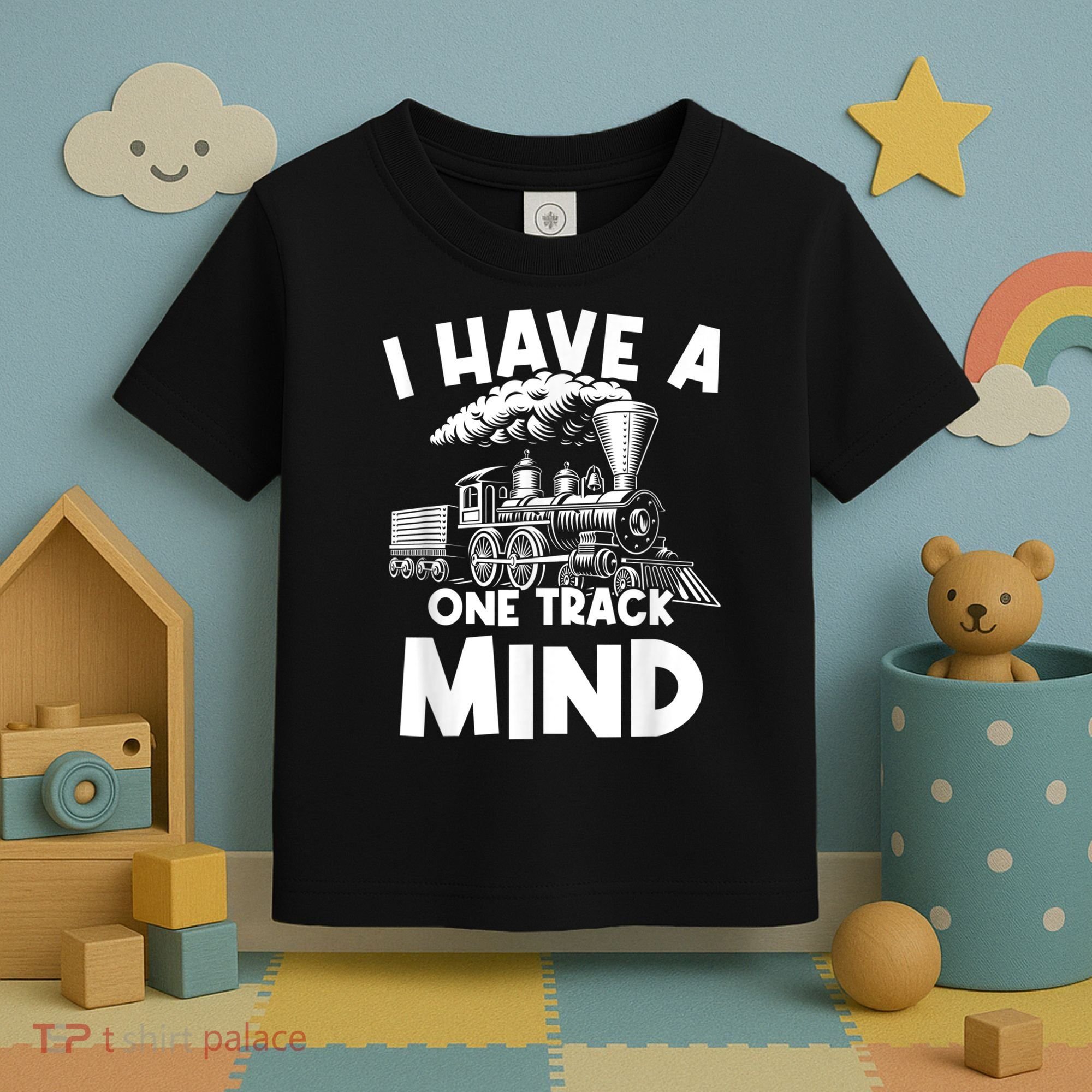 I Have A One Track Mind Trains Locomotive Engineer Toddler T-Shirt