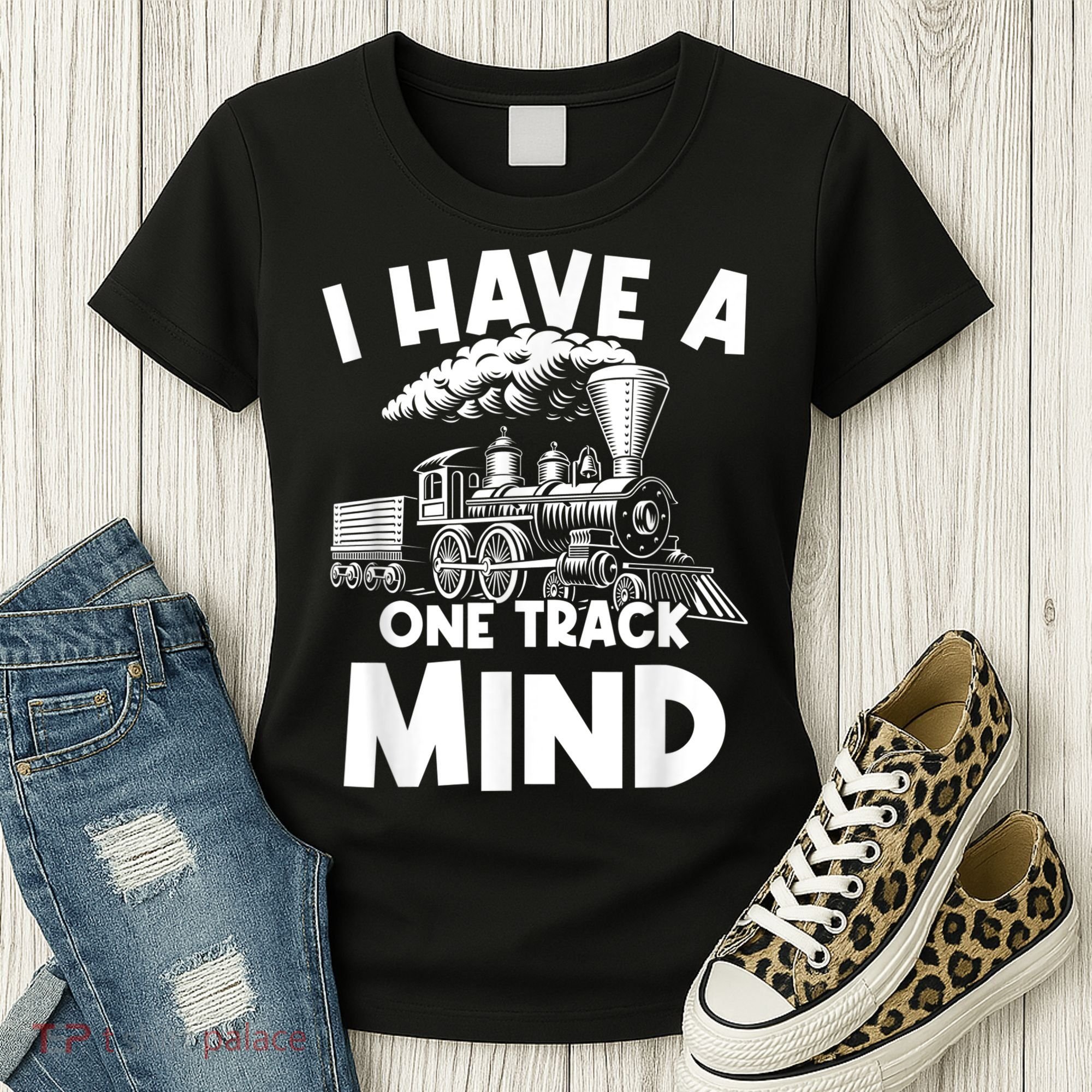 I Have A One Track Mind Trains Locomotive Engineer Women's T-Shirt