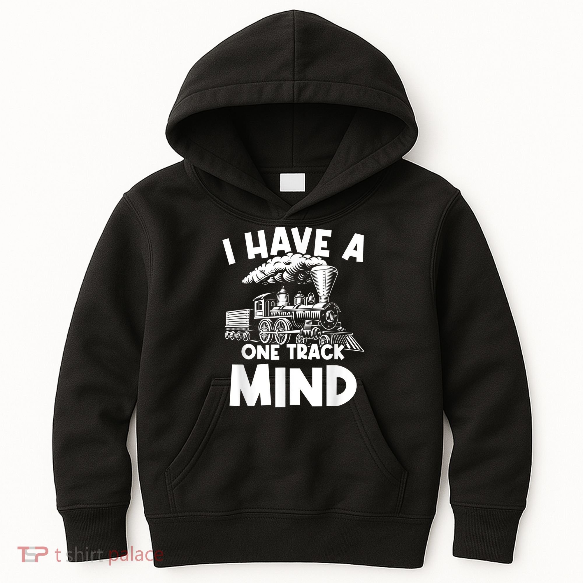 I Have A One Track Mind Trains Locomotive Engineer Kids Hoodie