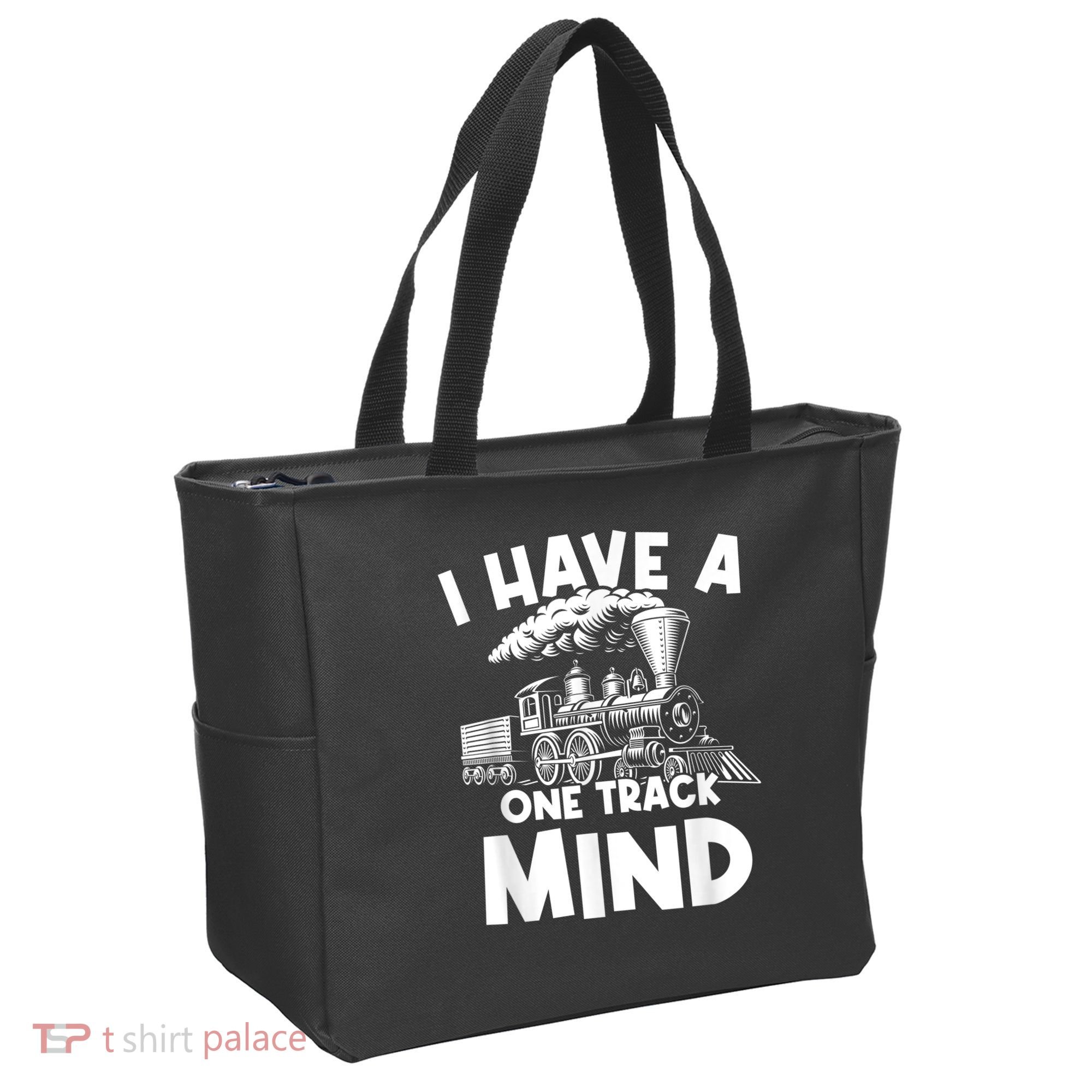 I Have A One Track Mind Trains Locomotive Engineer Tote Bag