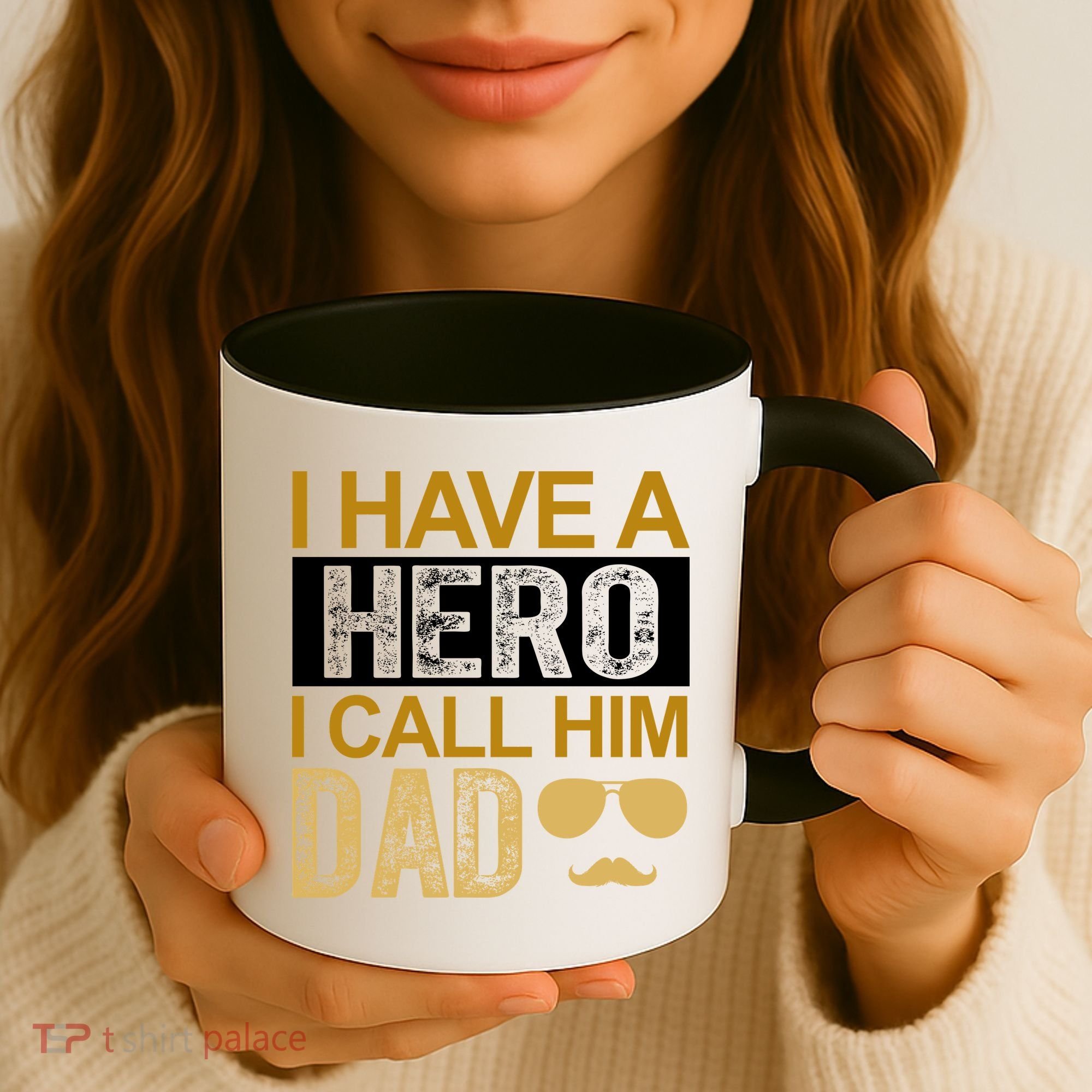 I Have A Hero I Call Him Dad Fathers Day Coffee Mug