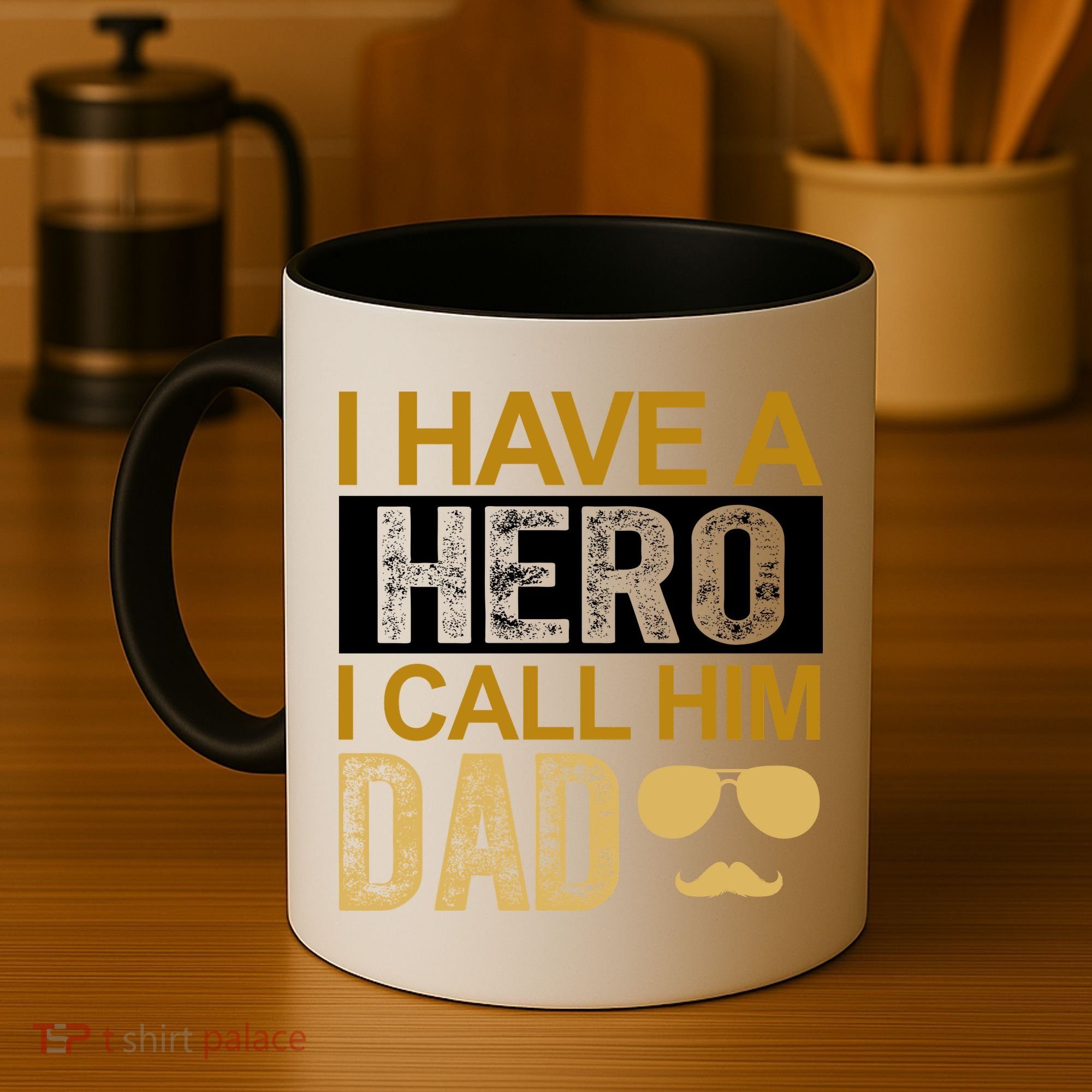 I Have A Hero I Call Him Dad Fathers Day Coffee Mug