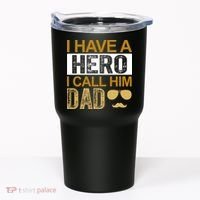 I Have A Hero I Call Him Dad Fathers Day Tumbler thumb 0