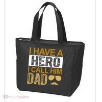 I Have A Hero I Call Him Dad Fathers Day Tote Bag thumb 3